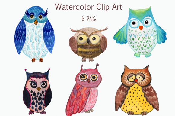 580x386 Watercolor Owls Clip Art - Watercolor Pictures Of Owls