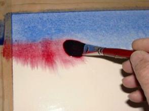 294x220 Watercolors Sunset And Silhouettes - Watercolor Pictures Of Sunsets