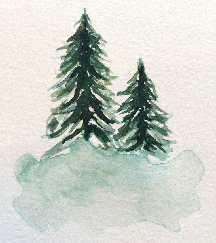 750x840 Watercolor Trees Part 2 - Watercolor Pictures Of Trees