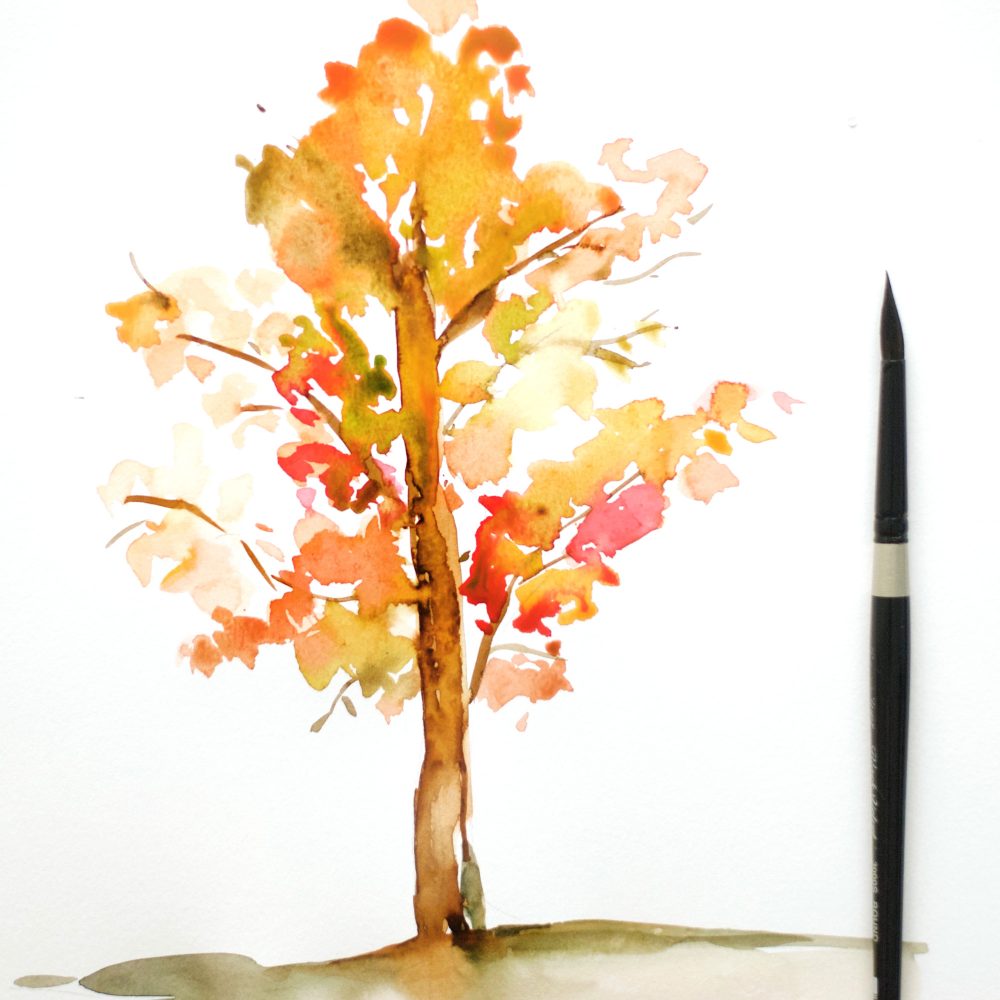 1000x1000 Watercolor Archives - Watercolor Pictures Of Trees