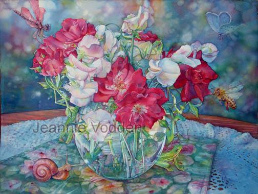 504x380 Floral Amp Still Life Jeannie Vodden Art - Watercolor Pictures To Copy