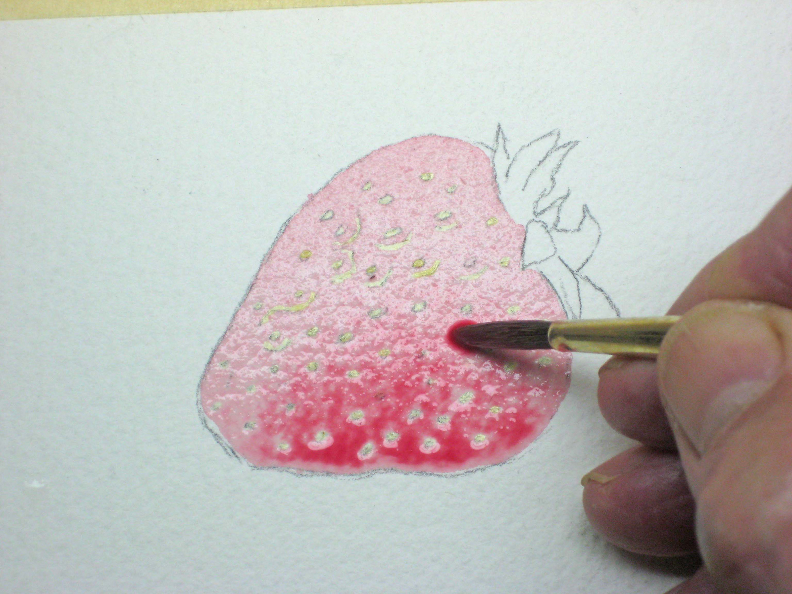 1600x1200 How To Paint Strawberries - Watercolor Pictures To Paint