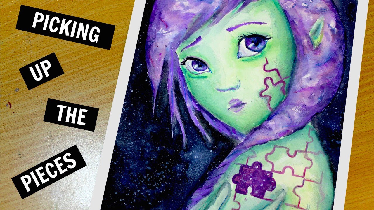 1280x720 Picking Up The Pieces - Watercolor Pieces