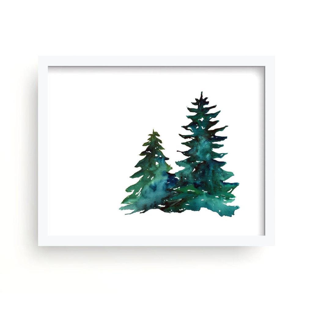 Watercolor Pine at PaintingValley.com | Explore collection of ...