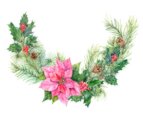 295x240 Collection Of Pine Branches And Cones On White Background, Hand - Watercolor Pine Branch