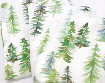 340x270 Pine Tree Watercolor Etsy - Watercolor Pine Tree