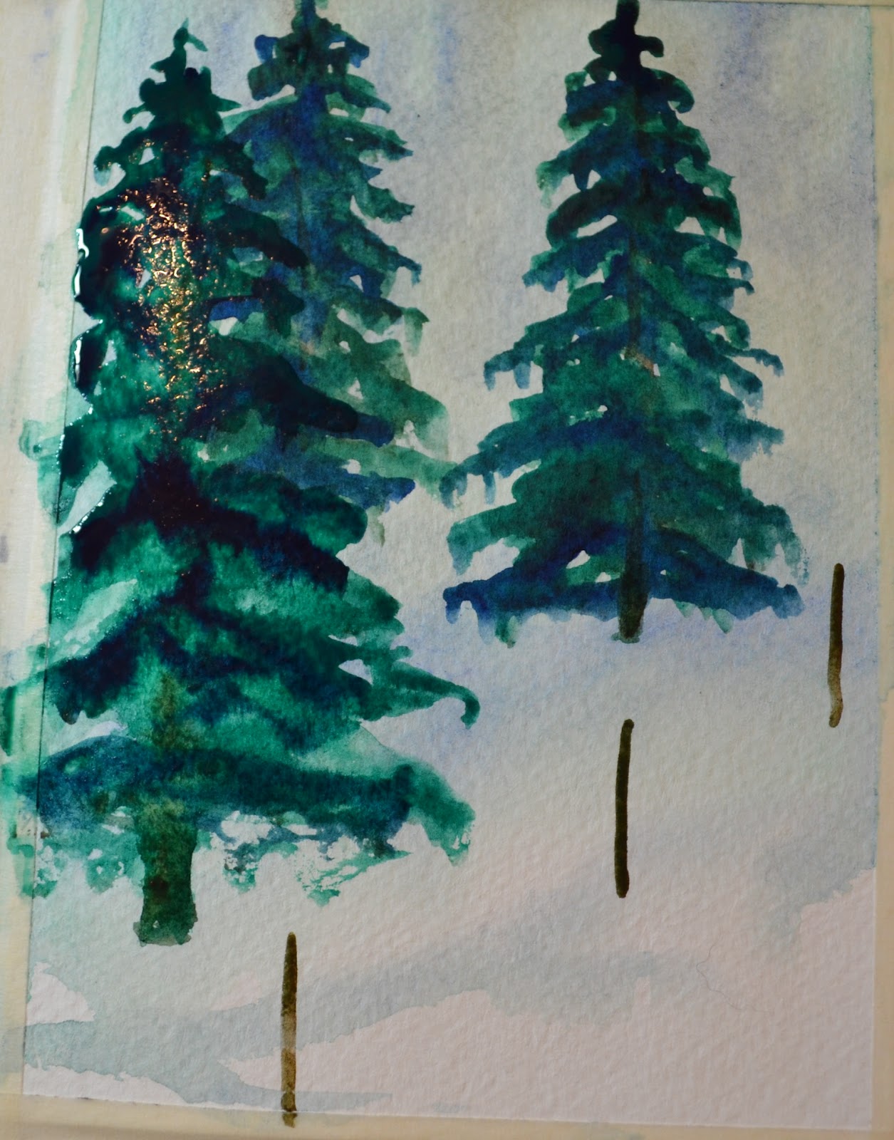 Watercolor Pine Tree At PaintingValley.com | Explore Collection Of ...