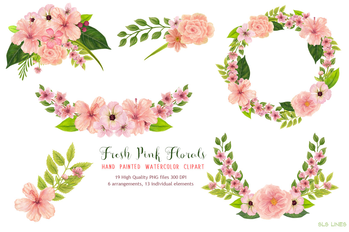 1160x772 Pink Floral Watercolors Hibiscus - Watercolor Pink Flowers