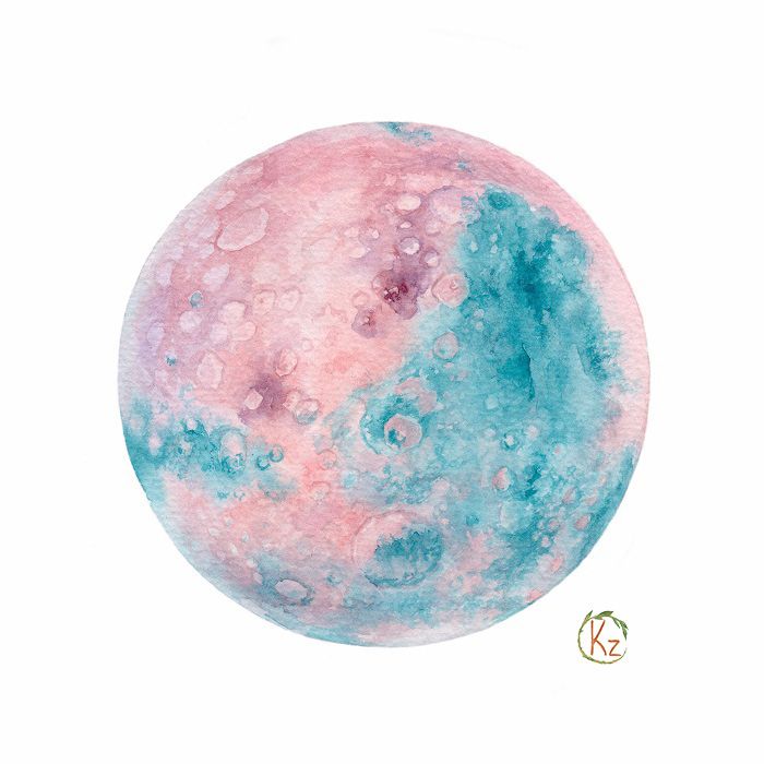 700x700 Watercolor Planets On Behance Canvas Ideas Planets - Watercolor Planets