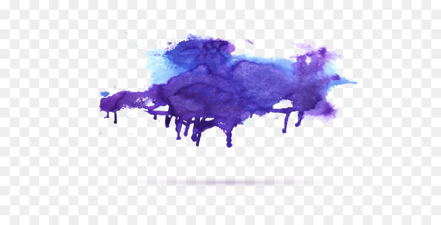 900x460 Download Purple Watercolor - Watercolor Png