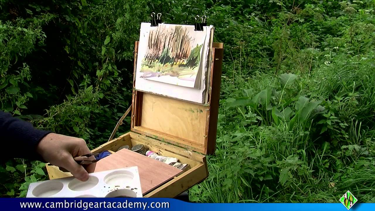 1280x720 How To Use A Pochade Box For Watercolours As Well As Oil Painting - Watercolor Pochade