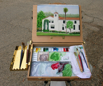 350x291 French Easel Vs. Pochade Box - Watercolor Pochade