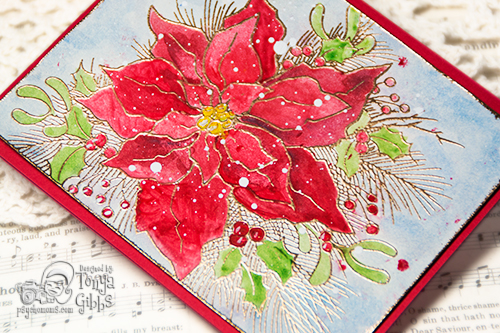 500x333 Psycho Moms Scrapbooks Simple Poinsettia Watercolor Turotorial - Watercolor Poinsettia