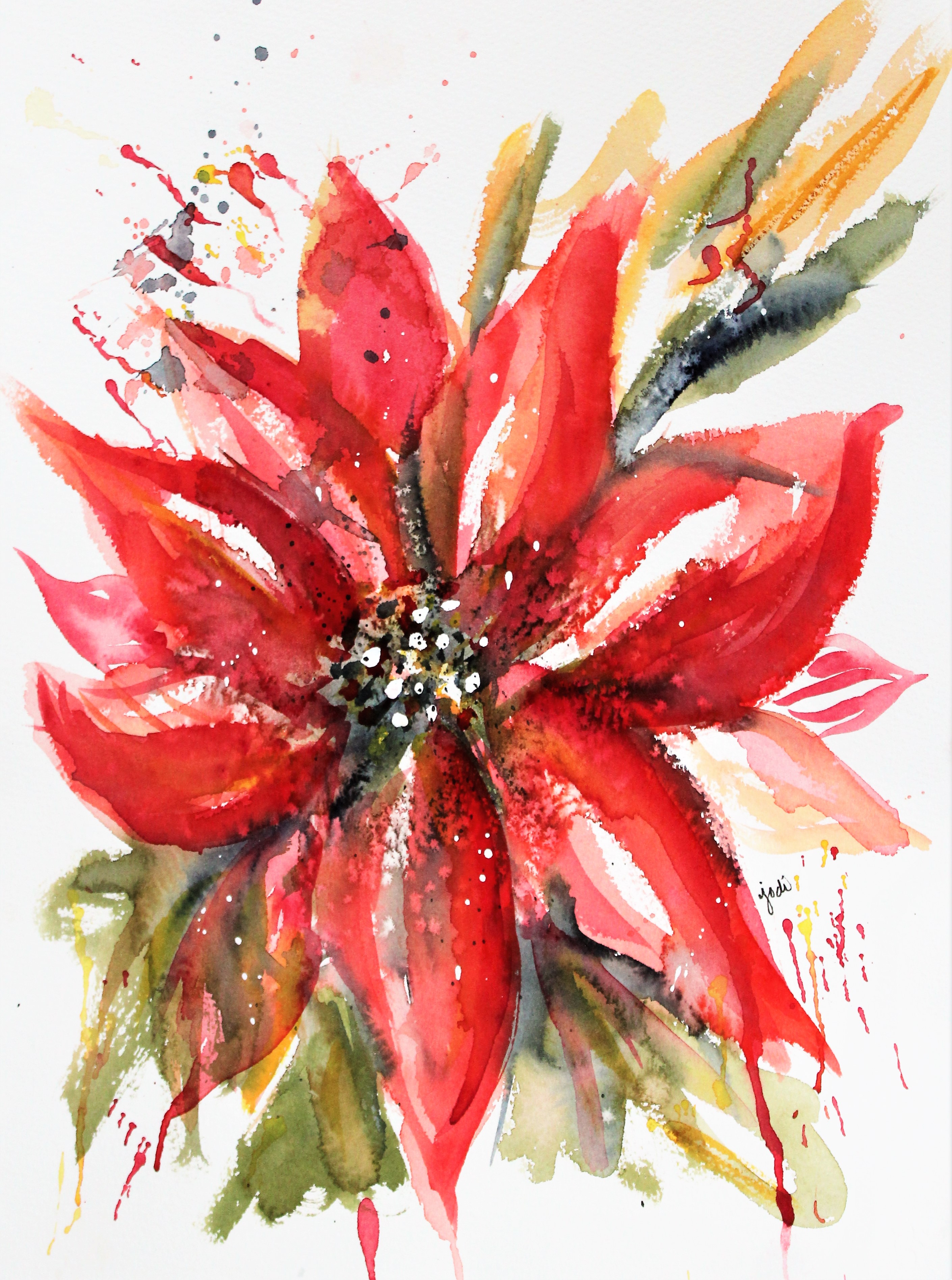 2820x3791 Christmas The Creative Life In Between - Watercolor Poinsettia