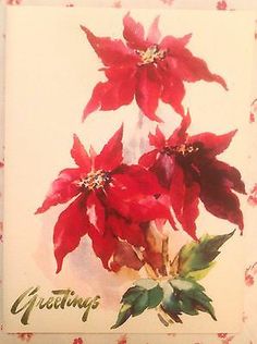 236x316 Watercolor Poinsettia - Watercolor Poinsettia Card