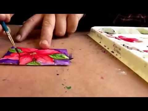 480x360 Time Lapse Small Watercolor Poinsettia Painting - Watercolor Poinsettia Flower