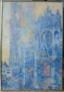 210x300 Original Acrylic By Suzanne Tremlay Spiritual Vision Pointillism - Watercolor Pointillism