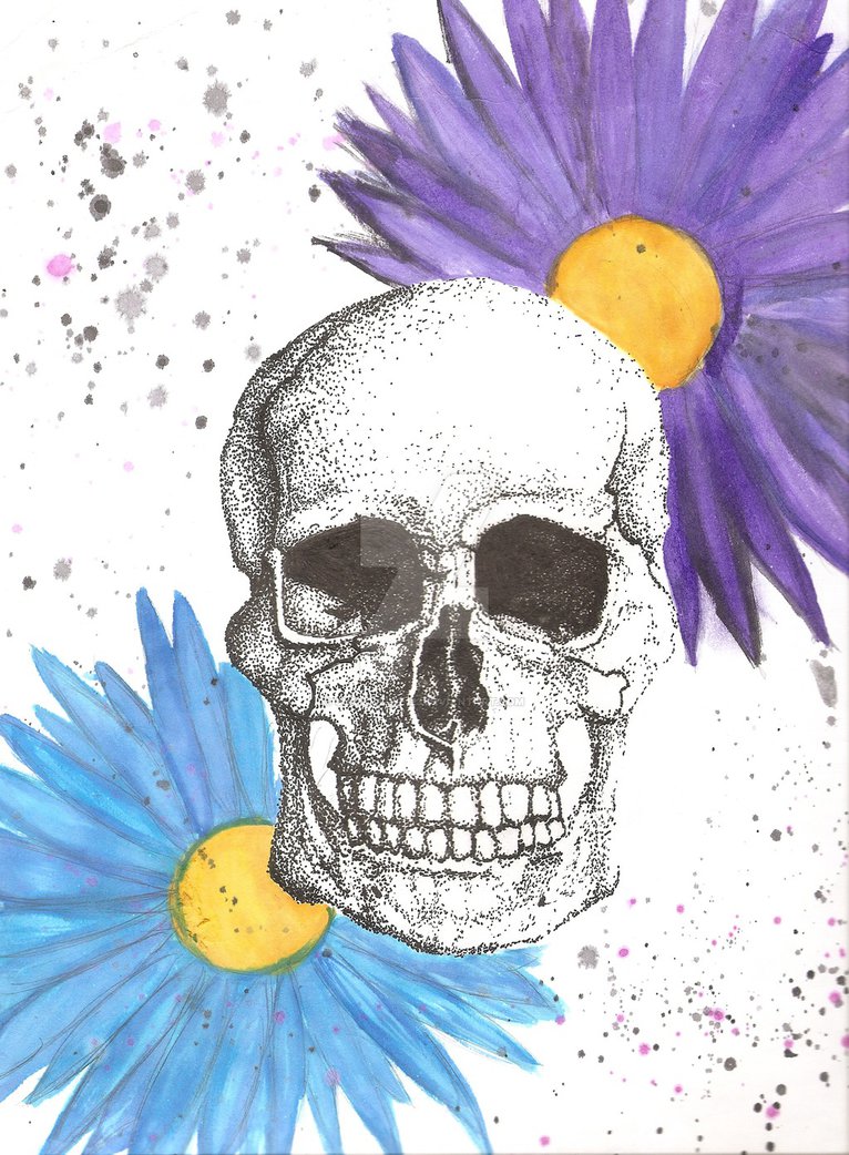 766x1042 Pointillism With Watercolor By Christielee123 - Watercolor Pointillism