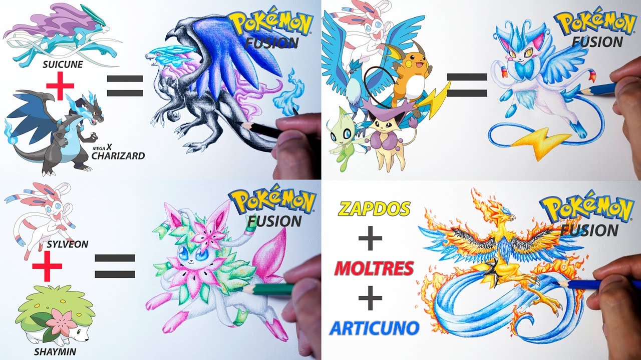 1280x720 Pokemon Fusion Drawing - Watercolor Pokemon