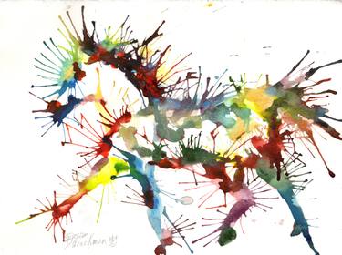 375x280 Original Pop Art Horse Watercolor Paintings For Sale Saatchi Art - Watercolor Pop Art