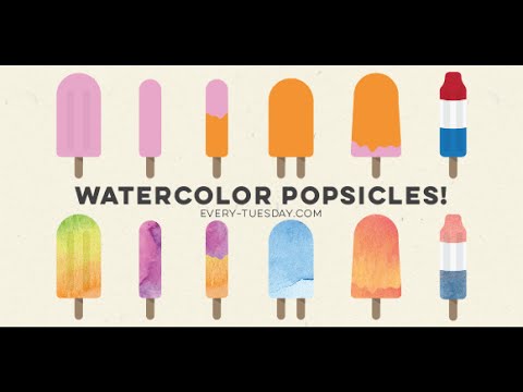 480x360 How To Create A Watercolor Popsicle In Illustrator - Watercolor Popsicle