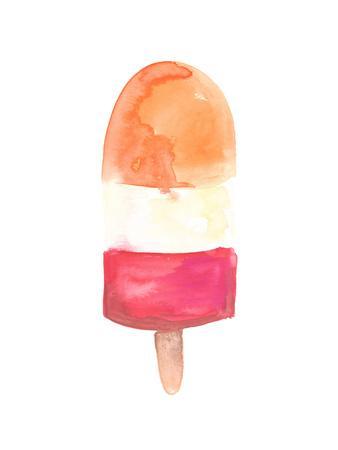 338x450 Watercolor Popsicle 3 Art Print By Jetty Printables - Watercolor Popsicle