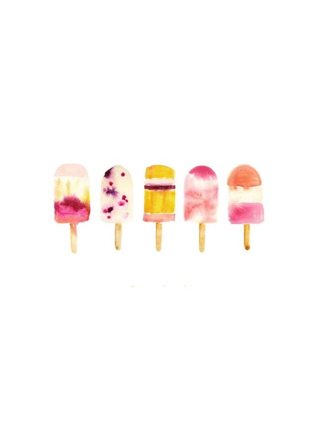 640x862 Watercolor Popsicles. Xyz Watercolor, Watercolor - Watercolor Popsicle