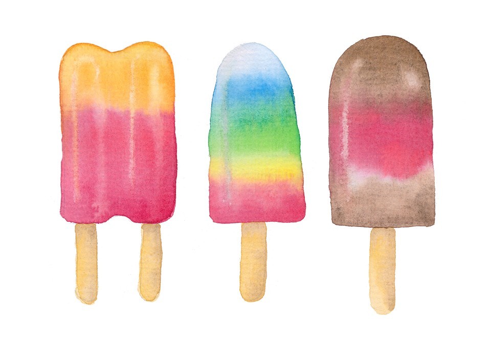 960x679 Watercolour Popsicles - Watercolor Popsicle