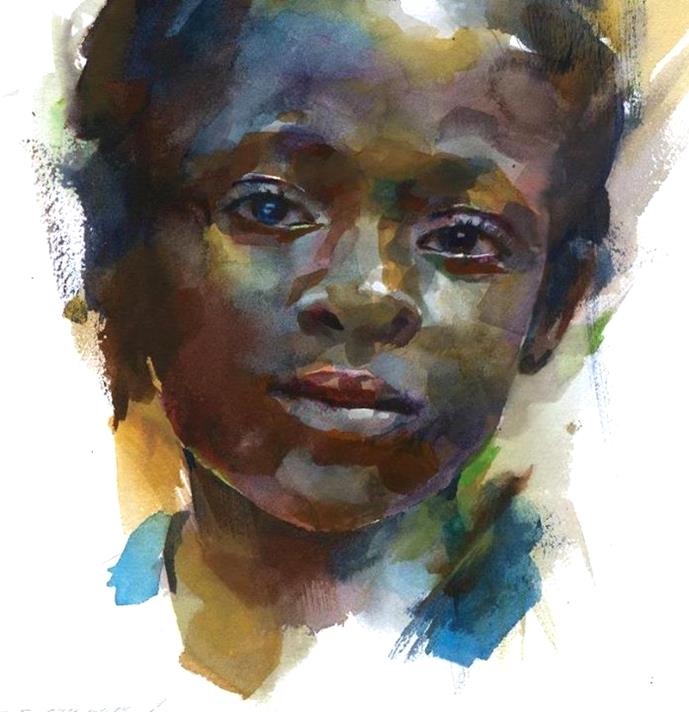 689x712 6 Amazing Watercolor Portrait Painters Sky Rye Design - Watercolor Portrait