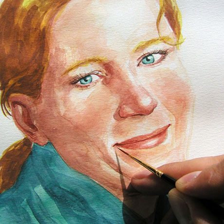 460x460 Doing A Watercolor Portrait Shadows, Light And Facial Expression - Watercolor Portrait