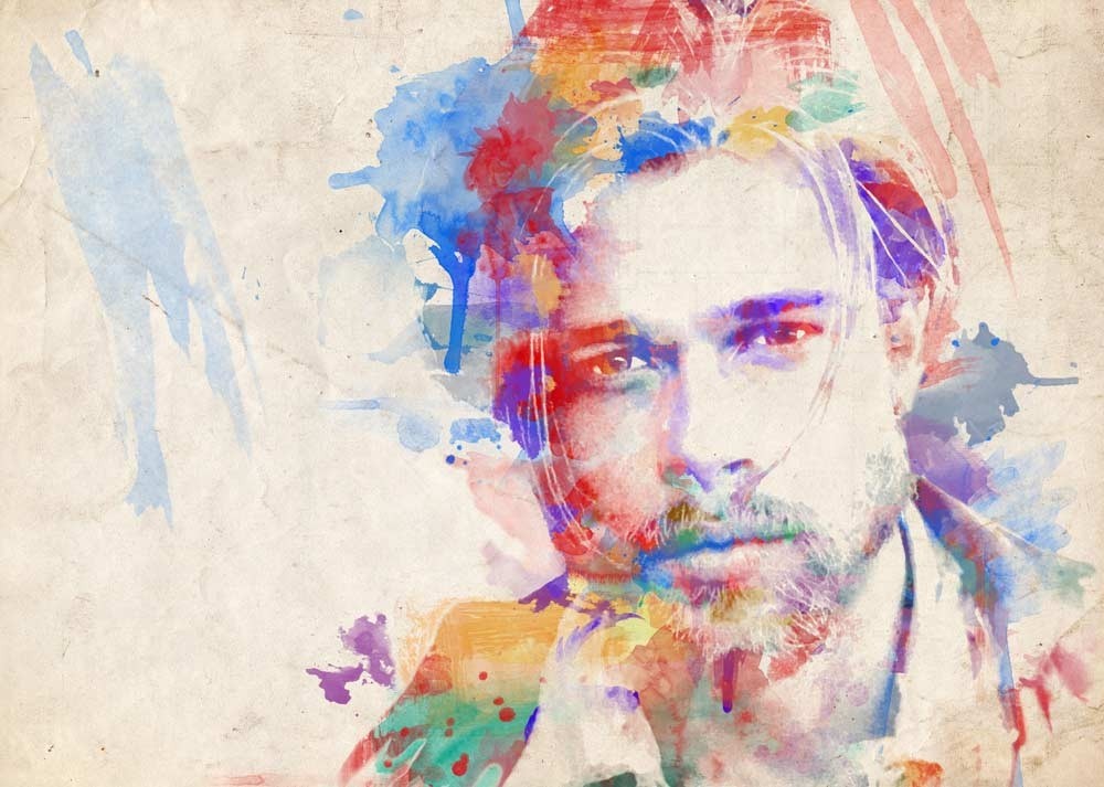 1000x713 Watercolor Portrait Watercolor Classic. Gifts For Him - Watercolor Portrait Images