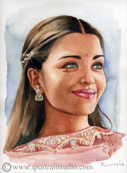 437x594 Watercolor Portrait - Watercolor Portrait Images