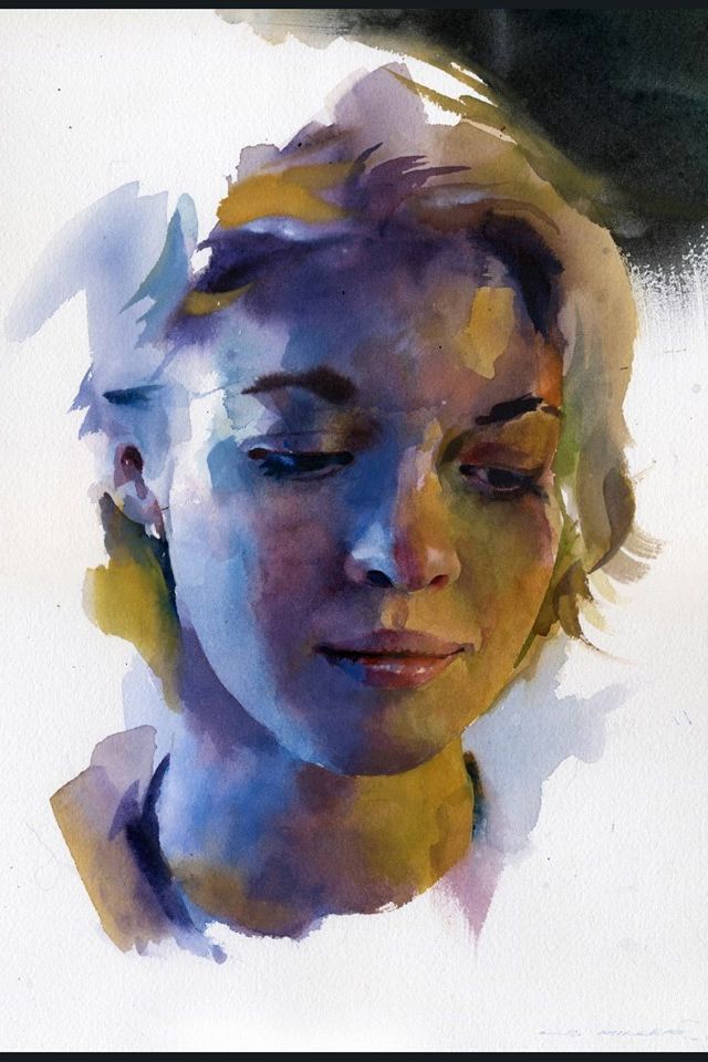640x960 Watercolor Portraits - Watercolor Portrait Images