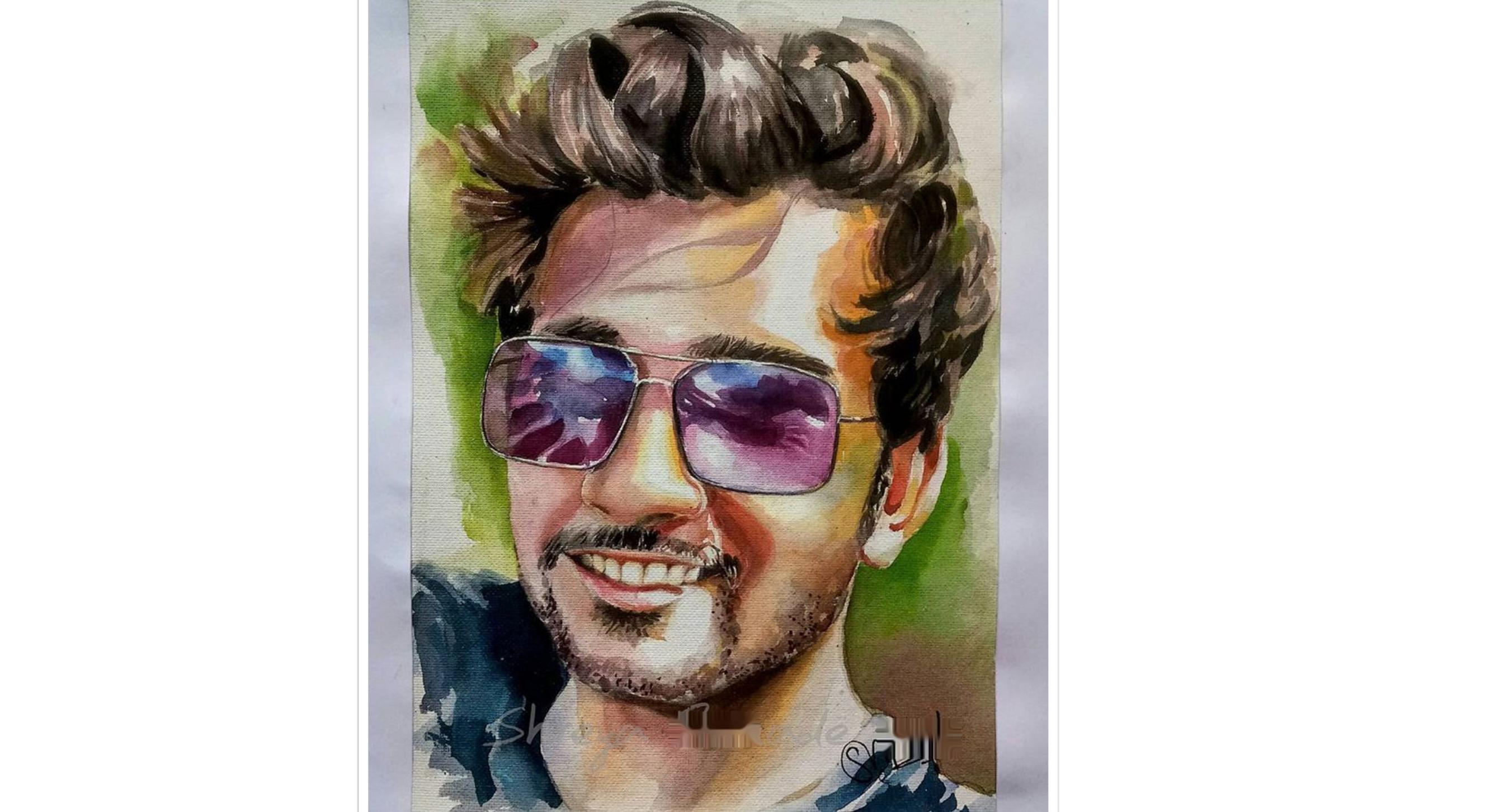 2664x1452 Pixelartindia Portrait Watercolor Painting - Watercolor Portrait Images