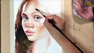 320x180 Watercolor Portrait Tutorial - Watercolor Portrait Techniques