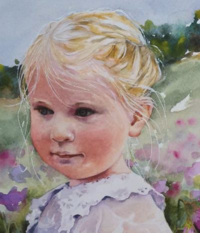 400x466 Watercolor Portraits Iiruth Korch Art - Watercolor Portraits From Photos