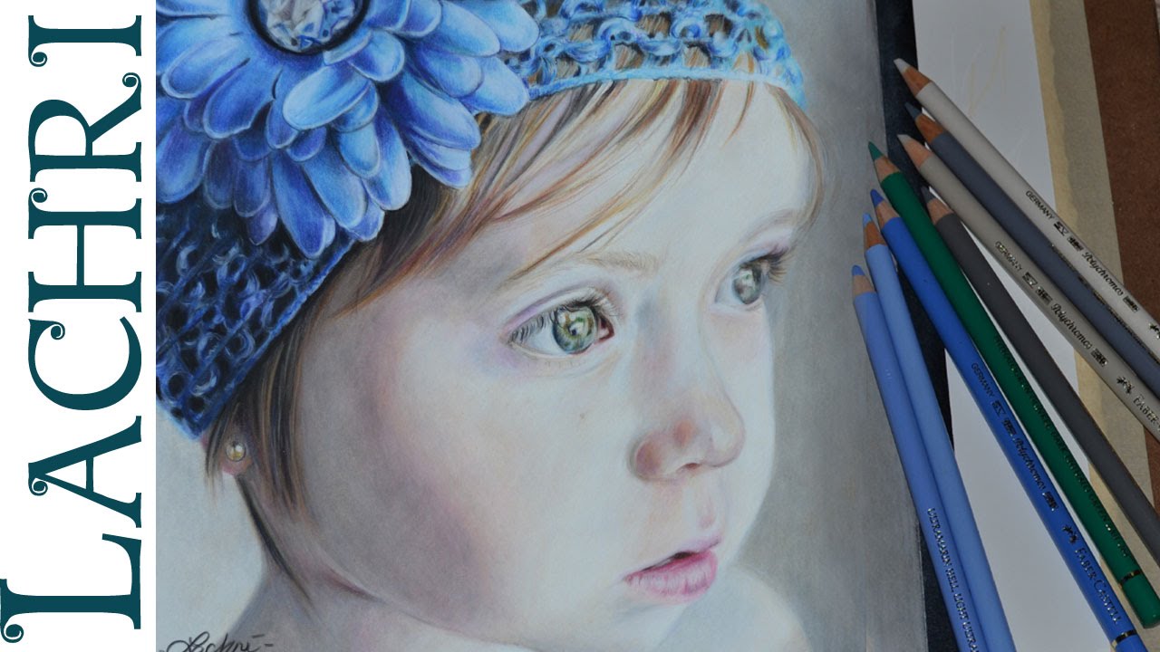 1280x720 Drawing A Child In Colored Pencil - Watercolor Portraits Of Children