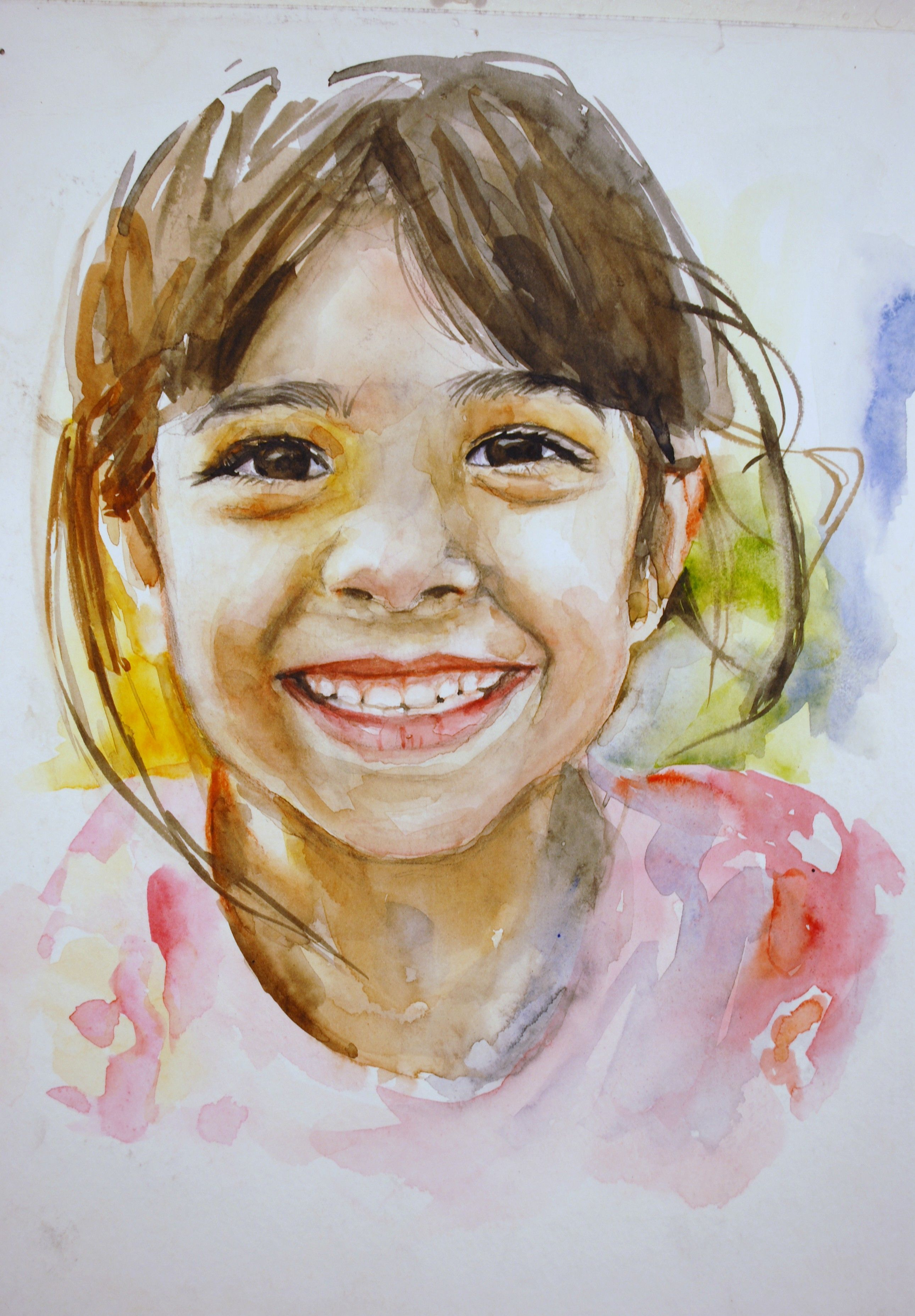2580x3711 Watercolor Paintings Of Children - Watercolor Portraits Of Children