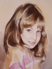 200x262 Children Paintings And Children Pictures By Uk Artist Shela Nye - Watercolor Portraits Of Children