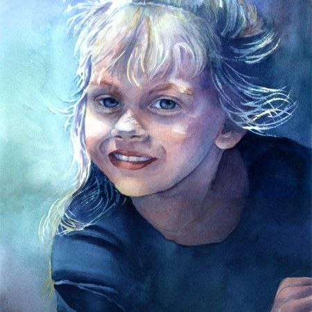450x450 Watercolor Portrait Southwest Washington Watercolor Society - Watercolor Portraits Of Children