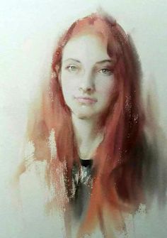 236x335 Liu Yi, China Xinjiang Girl Portraits - Watercolor Portraits Of Women