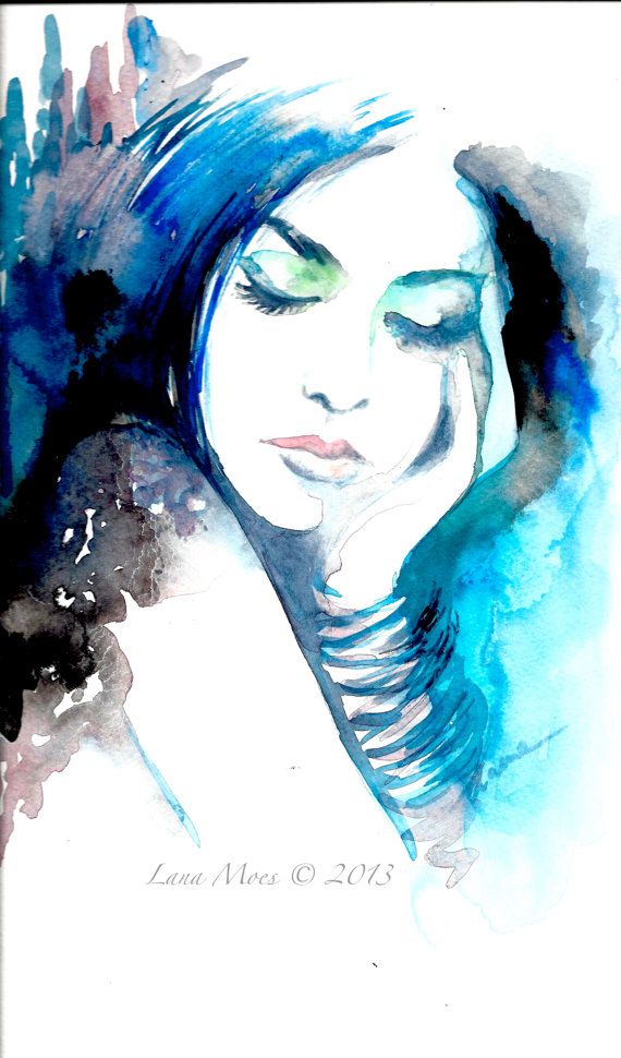 570x970 111 Best Arte Images Canvases, Decorative Paintings - Watercolor Portraits Of Women