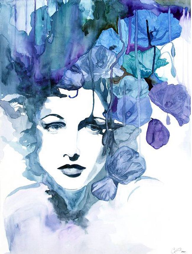 650x861 Surreal Ltbgtwatercolor Portraits Of Womenltgt By Artist Christina - Watercolor Portraits Of Women