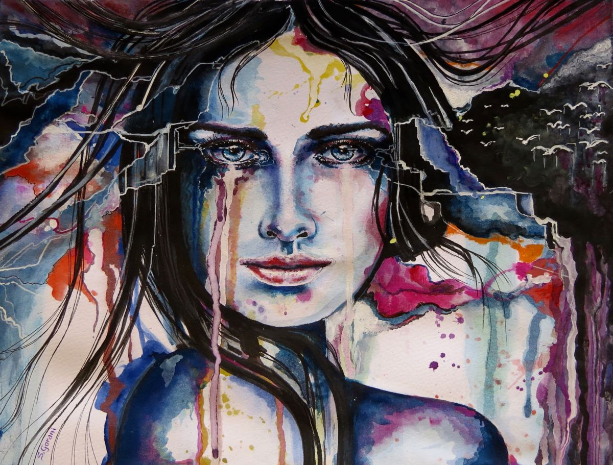 1200x911 Her Sacrifice (Geni Gorani) - Watercolor Portraits Of Women