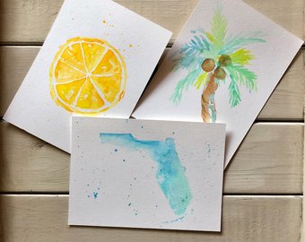 340x270 Watercolor Postcards 10 4 X 6 - Watercolor Postcards