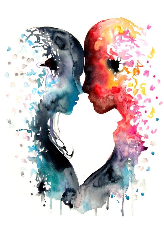570x806 Love Watercolor Painting Art Print Poster Por Watercolormary - Watercolor Poster