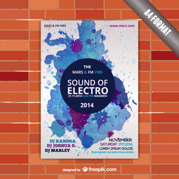 626x626 Splash Watercolor Background Poster Vector Free Download - Watercolor Poster