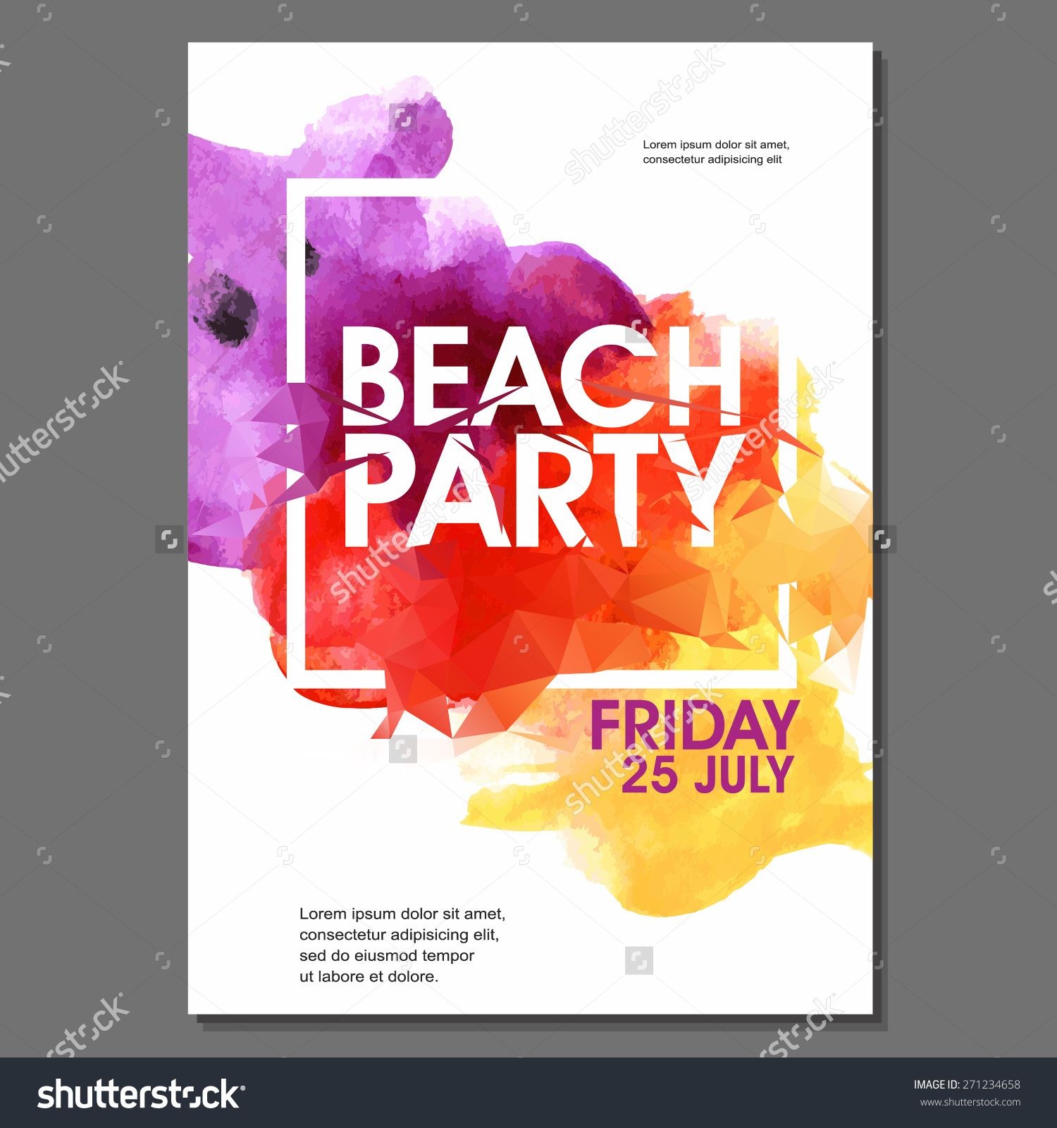 1500x1600 Luxury Party Poster Design Background Www.pantry - Watercolor Poster Design