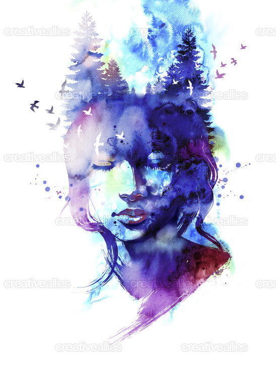 548x730 Design A Watercolor Poster For Allposters Creative Allies - Watercolor Poster Design