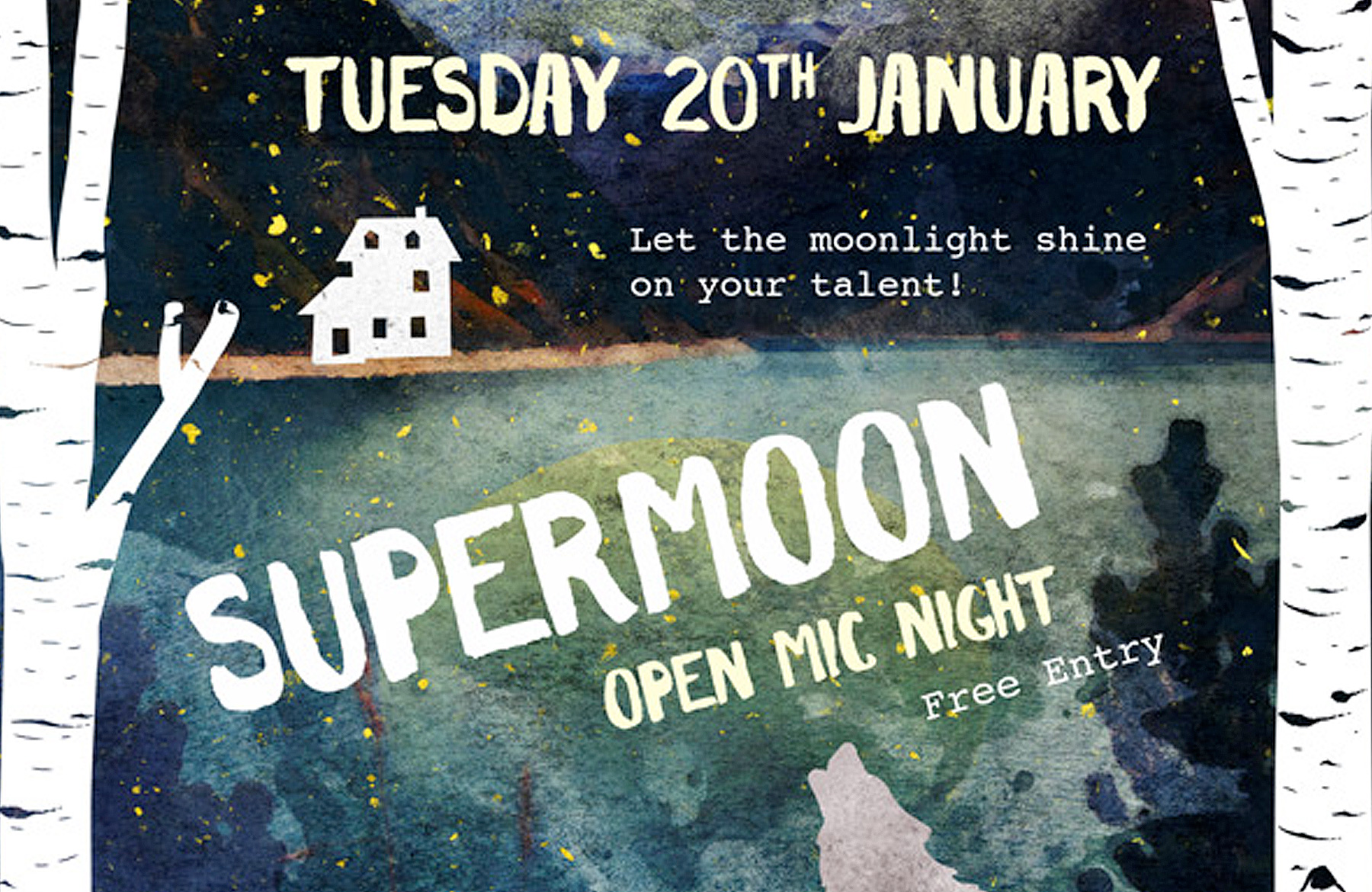 1800x1170 Design A Watercolour Based Gig Poster - Watercolor Poster Design